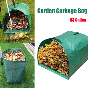 Ağır hizmet tipi 53 galon plastik çöp çöp atık çöp torbası çuval kullanımlık bahçe çöp çuval büzme ipi çöp çöp torbası - Product Image 5