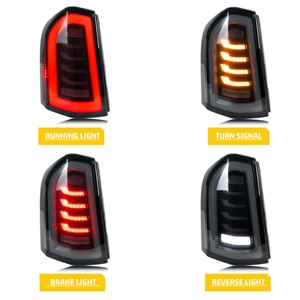 Chrysler 300 300C 300S 2011-2014 için yeni LED arka lambası şeffaf Lens ABS sıralı dönüş sinyali Start-up animasyon koşu işık - Product Image 3