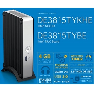 Intel NUC Kit Mini PC DE3815TYKHE Junta DE3815TYBE con Atom E3815 - Product Image 2