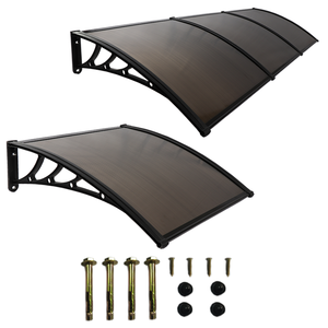 Mái Che Nắng Bằng Polycarbonate Giá Tốt Nhất Mái Che Cạnh Bằng Thép Nhựa Cho Cửa Che Nắng - Product Image 1