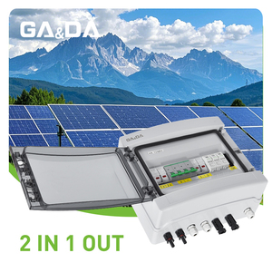 ABS guscio di plastica scatola combinatore solare 2 ingresso 1 uscita 1000V scatola stringa apparecchiature elettriche per sistemi solari di controllo industriale