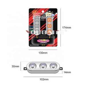 ไฟเตือน LED มอเตอร์ไซค์ไฟเตือน LED 3ดวงกันน้ำไฟ LED 12V แฟลชเตือน LED สำหรับรถยนต์ - Product Image 4