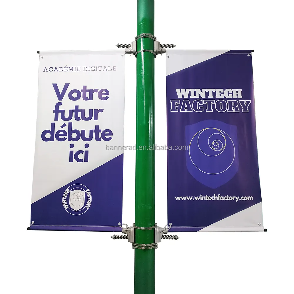 Outdoor high quality advertising banner pole