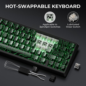 XVX M67 JadeS tone Mechanische Tastatur topographie Schwarz 65% Wireless QMK/VIA Gaming-Tastatur Tri-Mode Hot Swap able Mechanical - Product Image 4