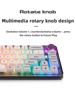 Moto speed CK69 Gaming Mechanische Tastatur USB-Kabel 67 Tasten RGB Hintergrund beleuchtung Full-Key Hot Swap Programmiert für Spieler - Product Image 6