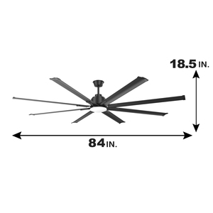 Büyük açık alan tavanı Fan 84 inç 8 bıçak yüksek kalite basit Modern tavan fanı ışık ve uzaktan kumanda ile - Product Image 6