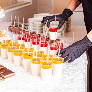 Meze servis için kaşıklar ile <span class=keywords><strong>3</strong></span> <span class=keywords><strong>oz</strong></span> tatlı bardak küçük plastik Shot bardakları