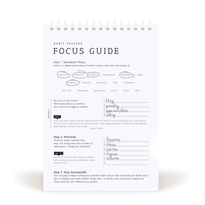 Impresión personalizada diario semanal mensual Tear Off Habit Tracker tablero de escritorio Bloc de notas - Product Image 4