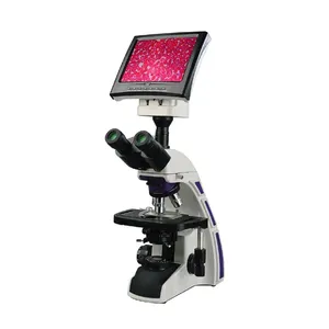 High Quality <strong>Microscope</strong> <strong>With</strong> Screen 8&quot;Color LCD Biological <strong>Microscope</strong> for Laboratory Use - Product Image 1
