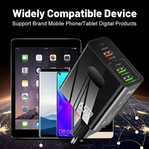 US/EU/UK 65W Fast Charger PD25w +QC3.0 USB Quick Wall Charger 5Port Dual Type C Usb a Fast Charger for IPhone/Huawei/<strong>Sumsang</strong> - Product Image 3