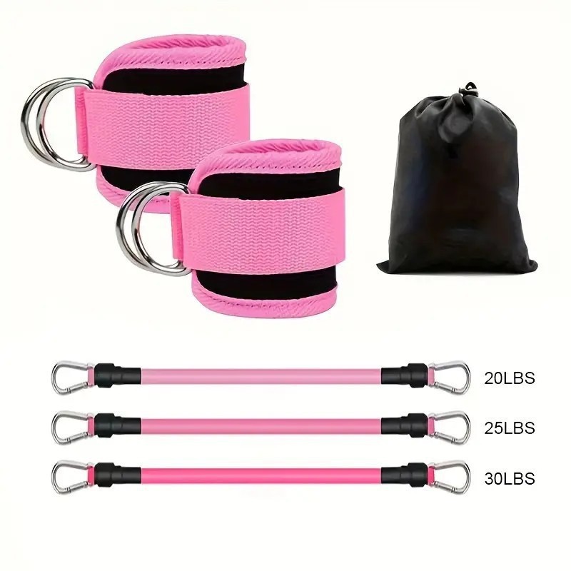 Bande de résistance pour jambes rose dégradé