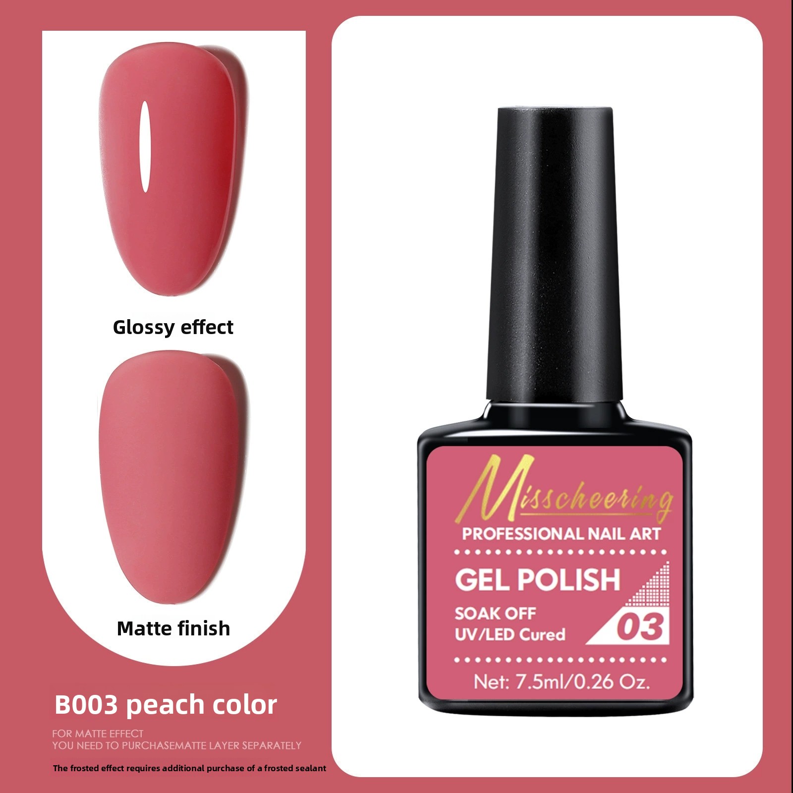 B003 honey peach color