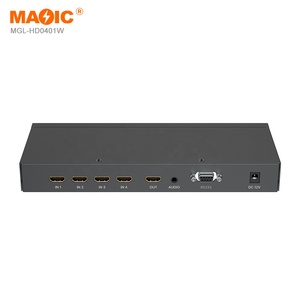 4K 30Hz 4x1 Conmutador HDMI 18Gbps 4 puertos HDMI Video interruptor continuo 4 en 1 salida para pantalla de TV