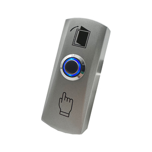 Interruttore di uscita di rilascio della porta con supporto superficiale a pulsante con comando blu - Product Image 2