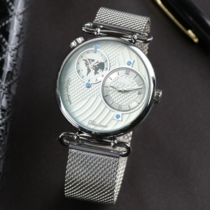 Vendite dirette di fabbrica da uomo orologio impermeabile luminoso doppio-fuso orario funzione data 20mm larghezza banda Display quadrante - Product Image 4