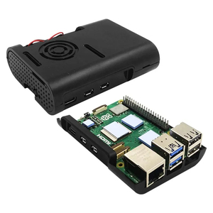 Raspberry Pi เคส5B ABS, เคสป้องกันสีดำสำหรับ Raspberry Pi