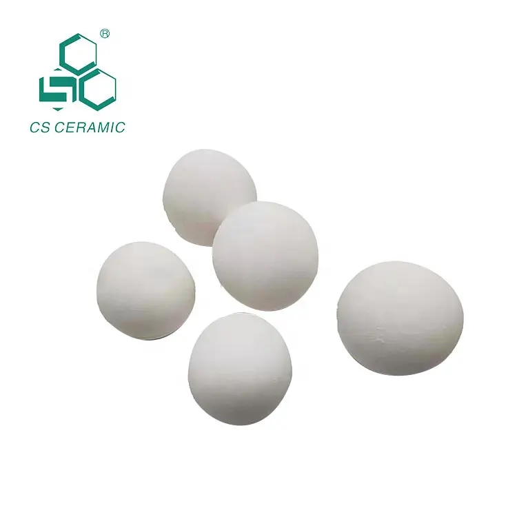 सिरेमिक औद्योगिक पैकिंग गेंद अक्रिय सिरेमिक एल्यूमिना समर्थन मीडिया zirconia गेंदों