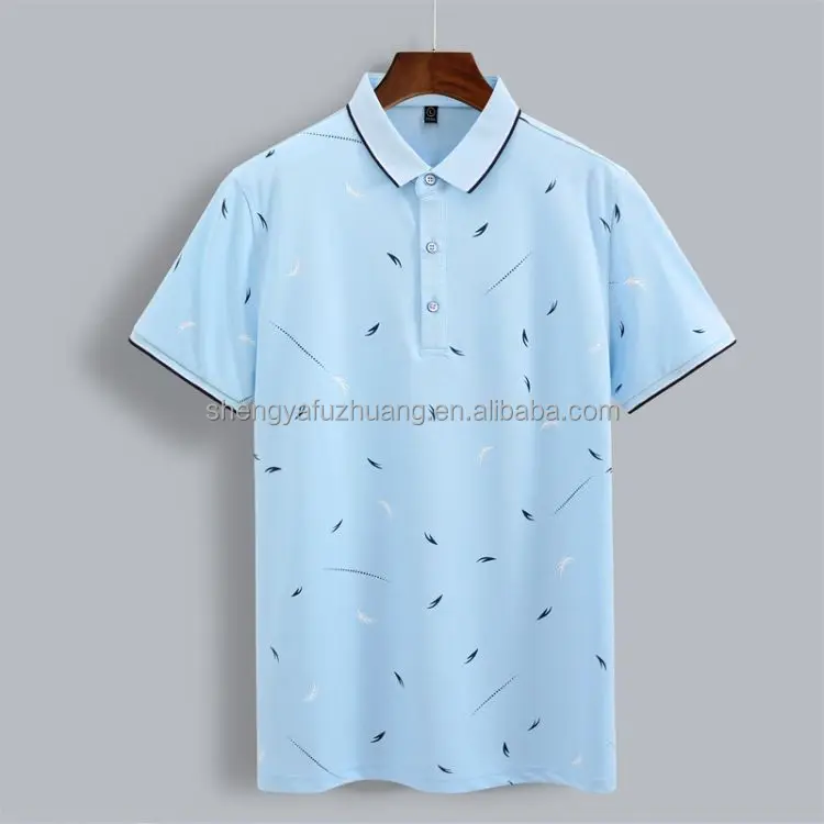 Men's Cotton Polo Shirt Colorful Golf Shirt Men's Short Sleeve Polo Shirt Moisture Wicking Summer Sport Wear