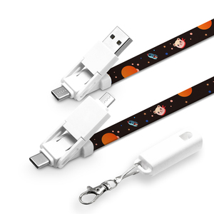 PD 60W Type <strong>c</strong> to Type <strong>c</strong> Cable Durable Type <strong>c</strong> Cable Multi-<strong>functions</strong> Lanyards Advettising Gifts for Promotion &amp; Business - Product Image 3