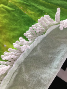 Türk ekstra büyük yaz özel ad baskılı tasarımcı yuvarlak şekil microfiber100 % polyester plaj havlusu - Product Image 4