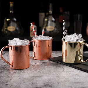 Hot bán thép không gỉ Mule Mỹ metalcraft Rượu Cocktail uống cốc Búa đồng mạ khổng lồ Moscow Mule cốc - Product Image 1