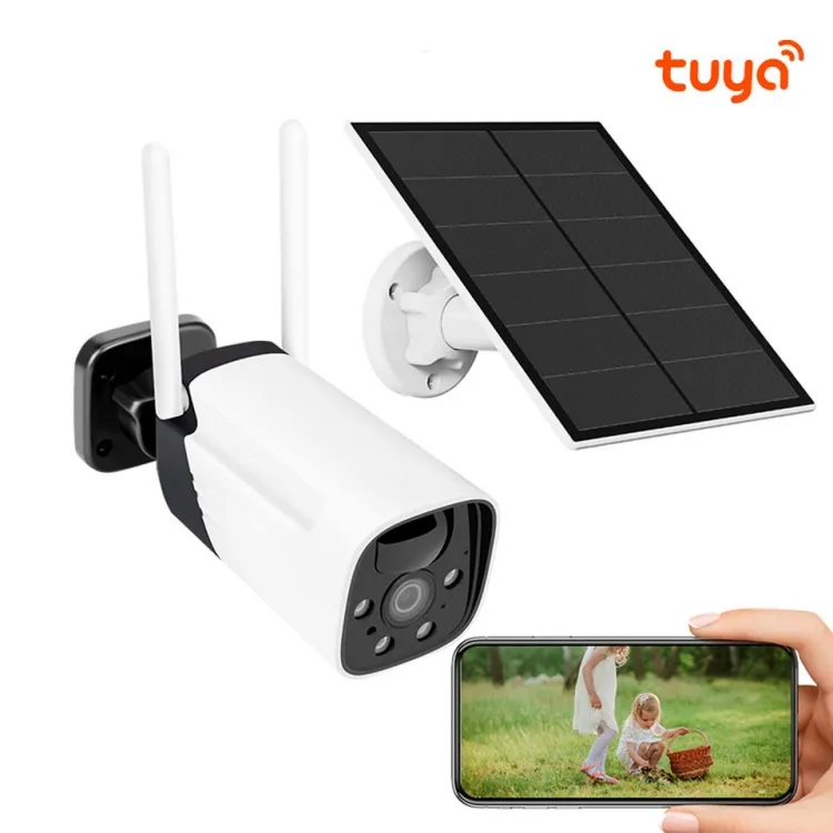 Câmera de segurança cctv, exterior, à prova d' água, 2mp hd, painel solar, bateria de energia, 1080p, wi-fi e câmera