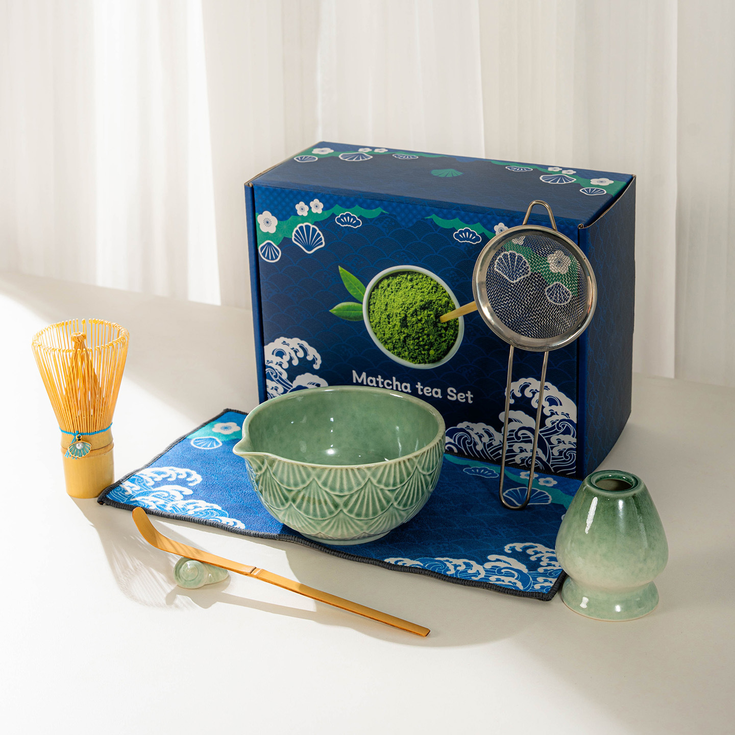 Ensemble de 7 pièces - Vert changé au four