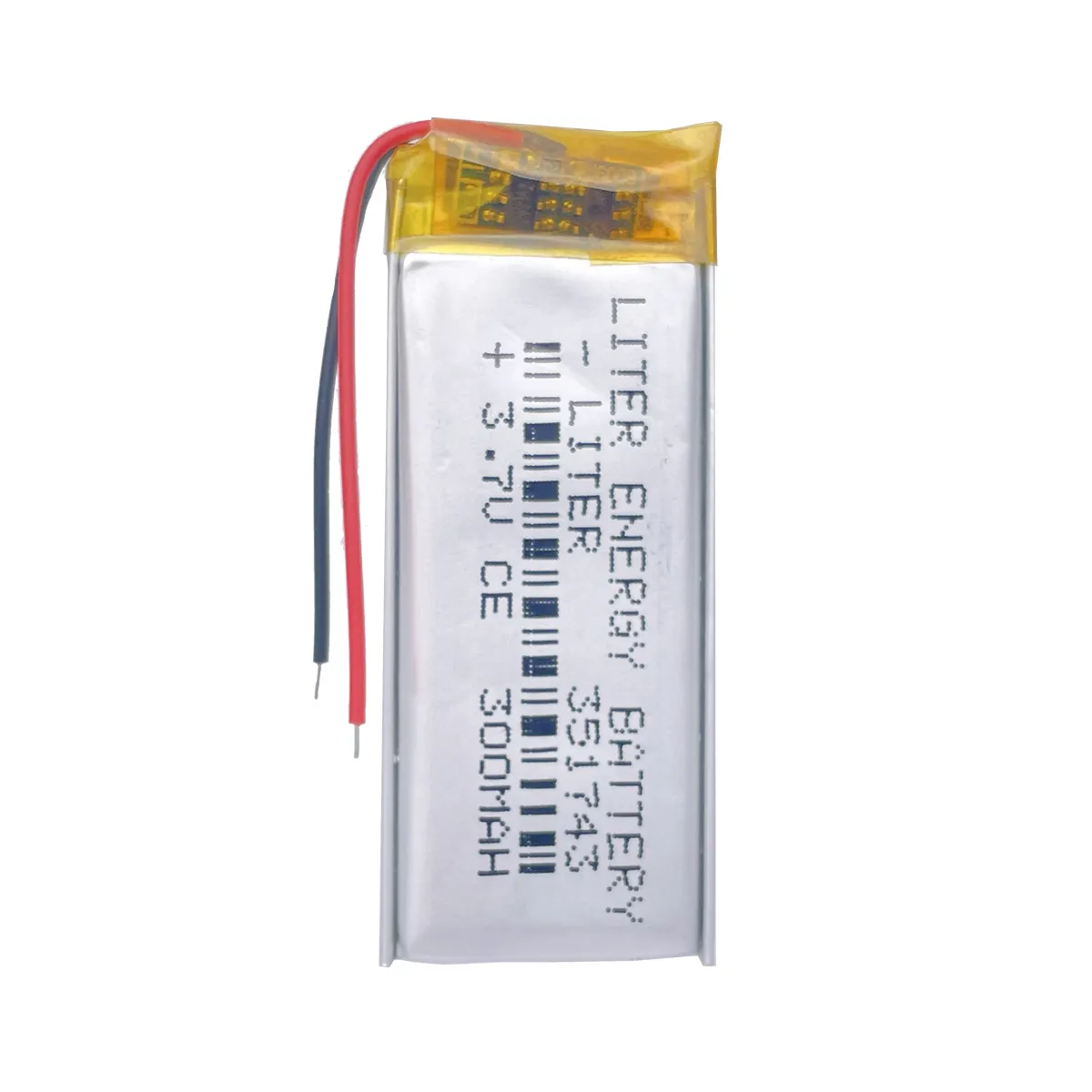 แบตเตอรี่ลิเธียมโพลิเมอร์351743 3.7V 300mAh อะไหล่ที่สมบูรณ์แบบสำหรับ NWZ-B172F Sony Walkman