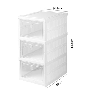 Shenyu 10-inch tùy chỉnh ráp hiển thị hộp giày Cửa Trước Hộp lưu trữ giày nhựa trong suốt gấp tủ giày - Product Image 2