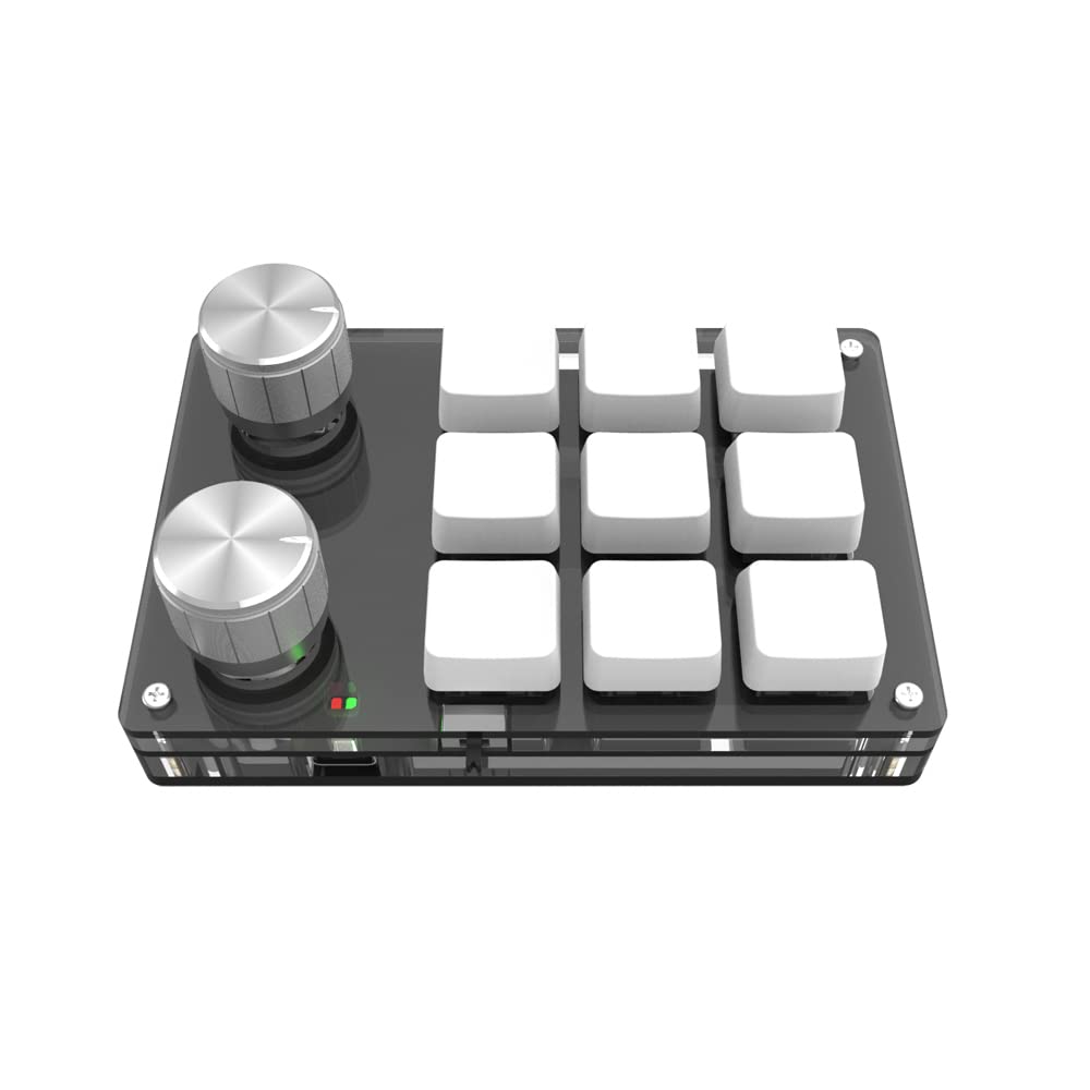Blanc 9+2 boutons sans fil RVB