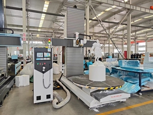 Centro de máquina de mecanizado CNC de pórtico Horizontal Vertical de 3 ejes 4 ejes 5 ejes completamente automático de fábrica Rongchi con mesa de rotación - Product Image 2
