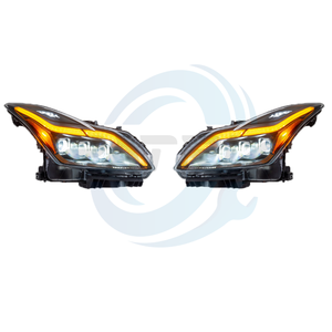 Infinitie araç aydınlatma sistemi, Q50 2014 2008-modelleri için LED farlar farlar OEM tarzı DRL şeritler tak & çalıştır - Product Image 6
