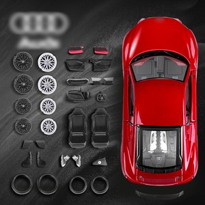 Kırmızı R8 V10 alaşım araba modeli 1:24 ölçekli yüksek kalite fabrika 1/24 sıcak satış klasik tüm kapı açık koleksiyon Model araba - Product Image 1