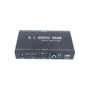 Decodificador de Audio Digital de varios canales, soporte Coaxial SPDIF, DTS/AC3/convertidor de audio óptico, decodificador 5,1