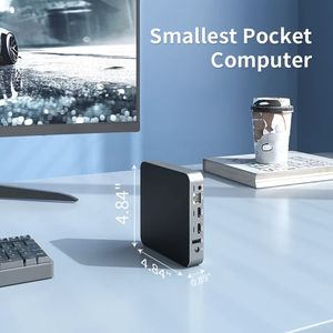 המחשב הקטן ak7pro מיני מחשב שולחני win11 pro ind pc n5105 דק אולטרה דק להרחבה 8GB RAM 256gb ssd מיקרו מחשבים שולחניים
