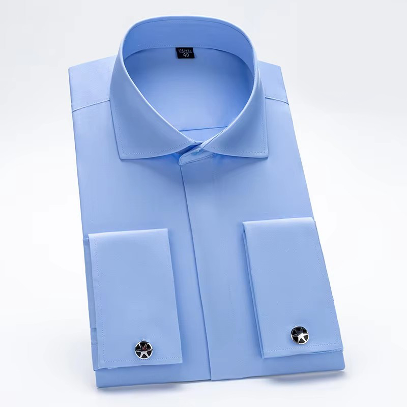 Blue wx-11 light blue bamboo windsor collar