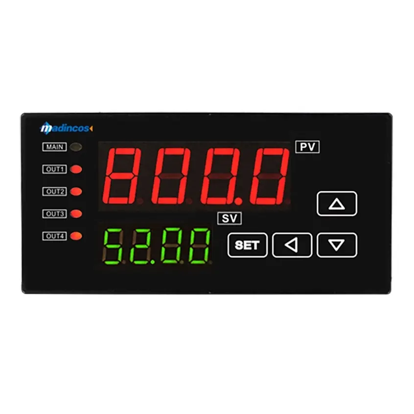Madincoscr490: 0.2% FS, termopar Digital analógico Universal de 4-20ma/0-10vdc + PT100 + encendido-apagado/Manual/automático Controlador de temperatura PID