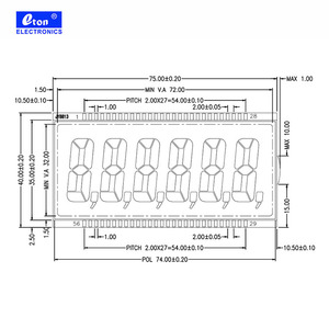 Fabrik preis TN Gas pumpe Kraftstoffsp ender LCD-Bildschirm modul 4 5 6 7 Segment anzeige Panta lla - Product Image 5