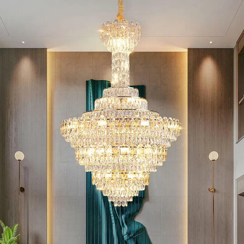 Lampu gantung kristal, lampu gantung Modern dalam ruangan Hotel rumah ruang tamu tangga 2023