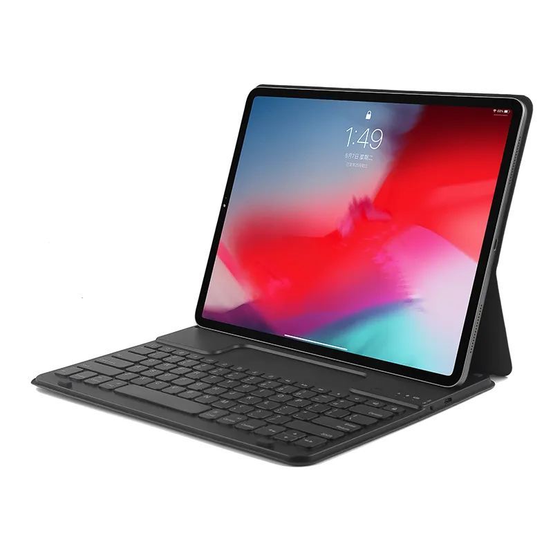 Teclado mágico magnético inteligente, inalámbrico, recargable con dientes azules, para nuevo Ipad Pro, 12,9 pulgadas, con funda