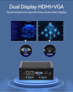 XCY Mini-PC Lüfter loser Intel Celeron N5100 Industrie computer 4x DB9 RS232 RS485 Dual LAN Win11 Linux Embedded Thin Client - Product Image 5