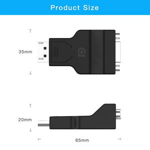 Salida VGA A Adaptador convertidor de entrada Displayport Adaptador Displayport A VGA