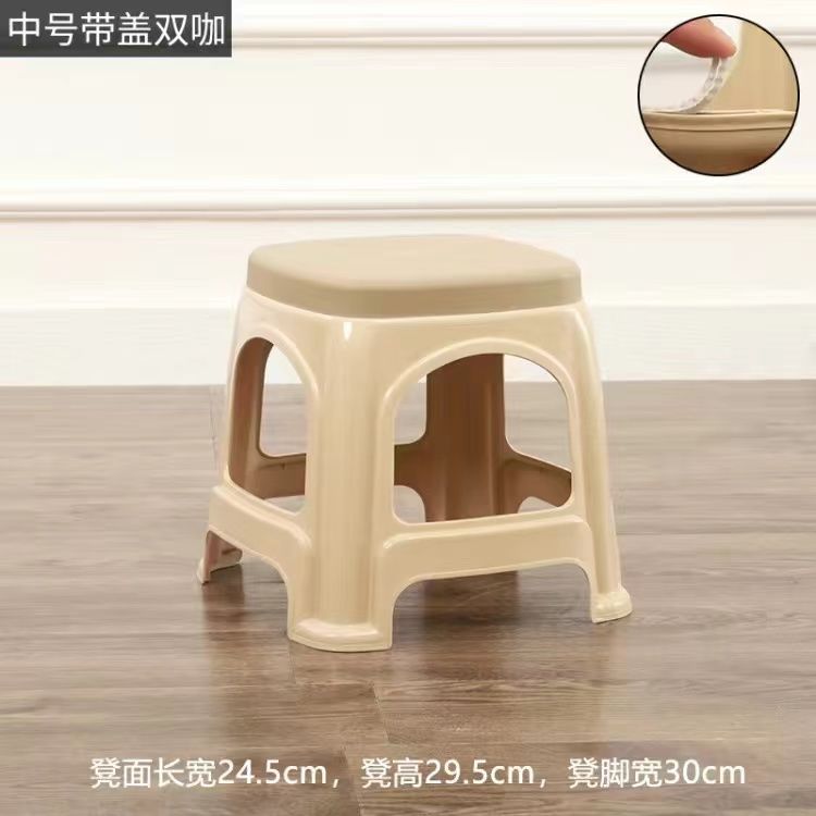 Medium size, khaki with lid - 29.5cm high