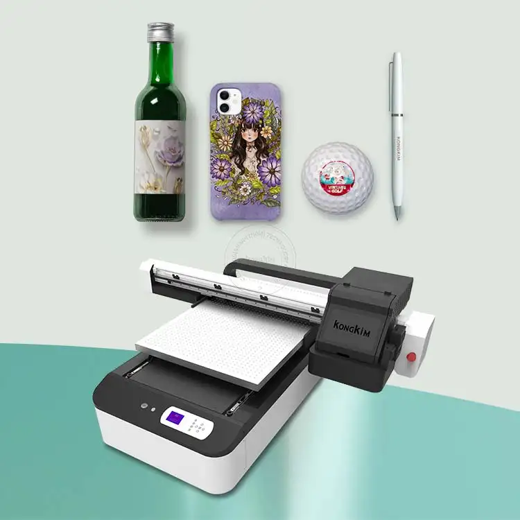 Grande impressora 3d uv, máquina de impressão de telefone móvel a1 6090 uv cama led impressoras com garrafas de vidro rotativo de madeira