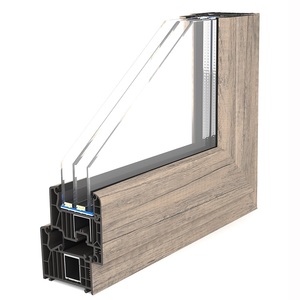 Высокое качество современный дизайн UPVC наклон поворотное окно для Passivhaus Противоугонная раздвижная Вертикальная открывающаяся складная пластиковая рамка для экрана - Product Image 1