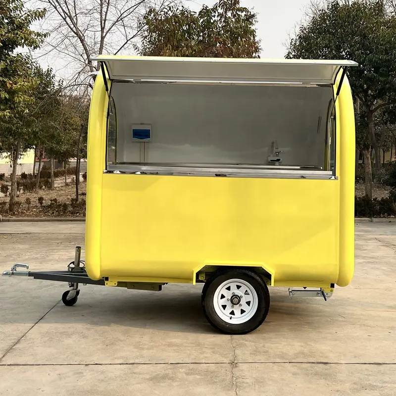 Caminhão personalizado do alimento com armário de cozinha venda quente sorvete carrinho