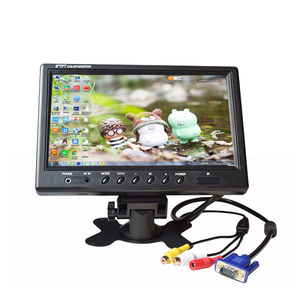 Precio barato LCD TFT Screen1024x600 Pixelas Monitor DE SEGURIDAD DC12V 24V VGA AV Entrada 9 pulgadas para negocios Escritorio portátil TN 1PCs - Product Image 1