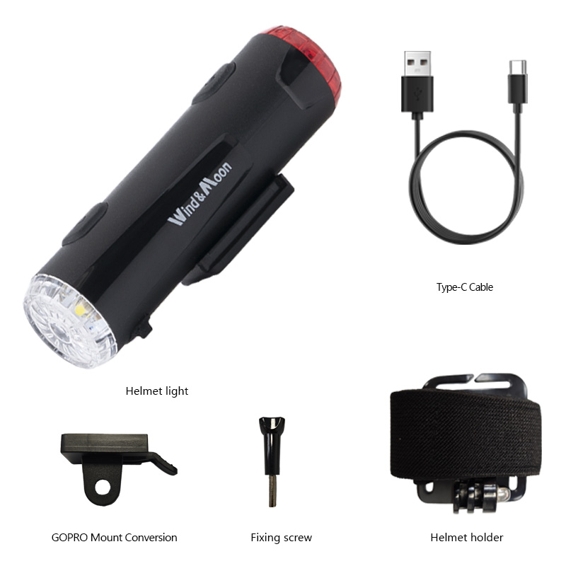 Lampe de signalisation 2 en 1 pour casque