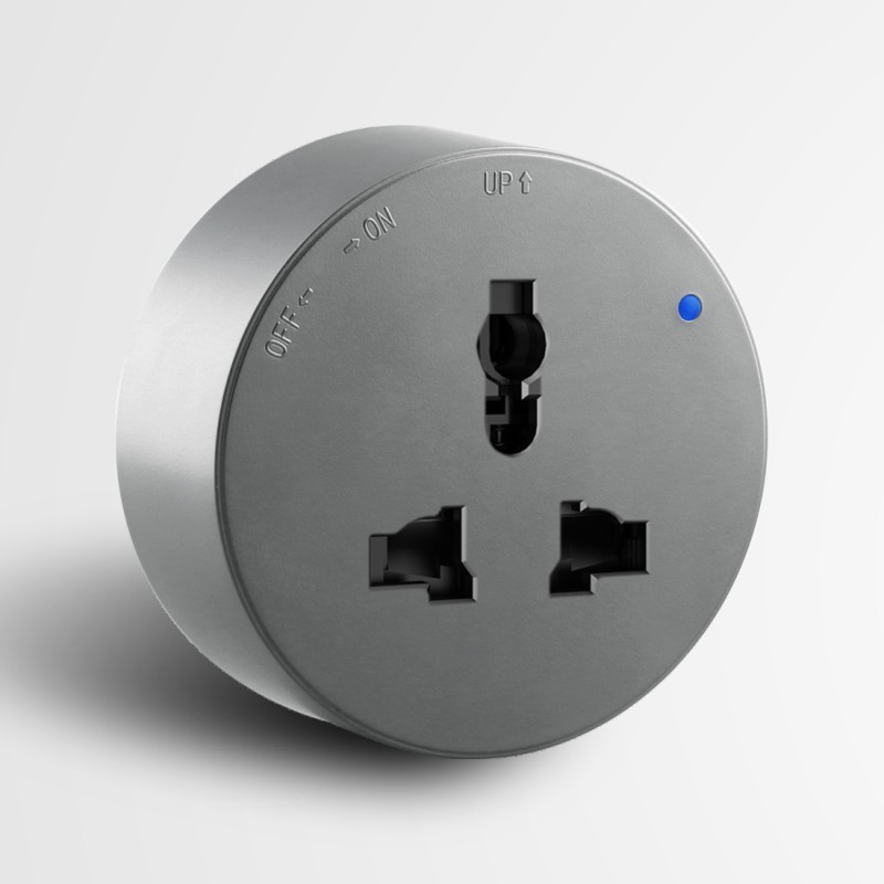 gray multi-function three-hole adapter - - 3 hole 10