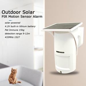 Alarma PIR Sensor de movimiento infrarrojo Inalámbrico 433Mhz Detector de sensor de movimiento PIR de gran angular - Product Image 4